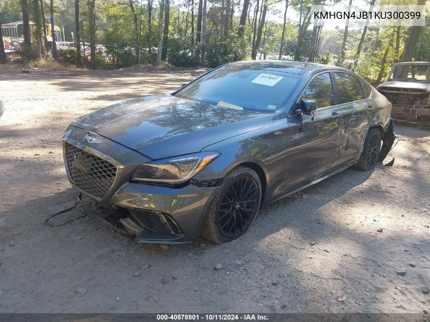 2019 Genesis G80 3.3T Sport VIN: KMHGN4JB1KU300399 Lot: 40578801