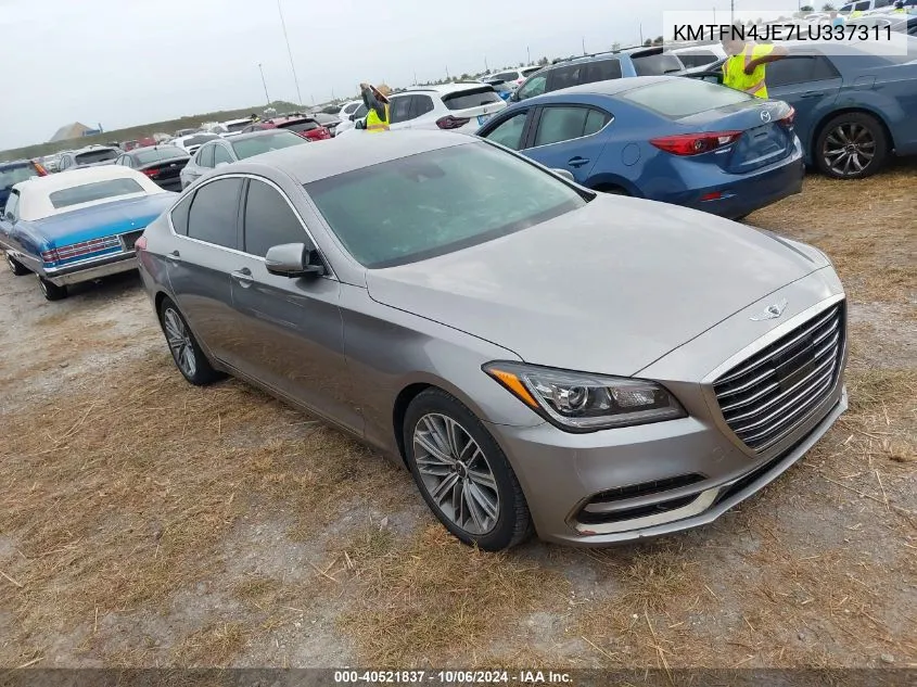 2020 Genesis G80 Sport/Ultimate VIN: KMTFN4JE7LU337311 Lot: 40521837