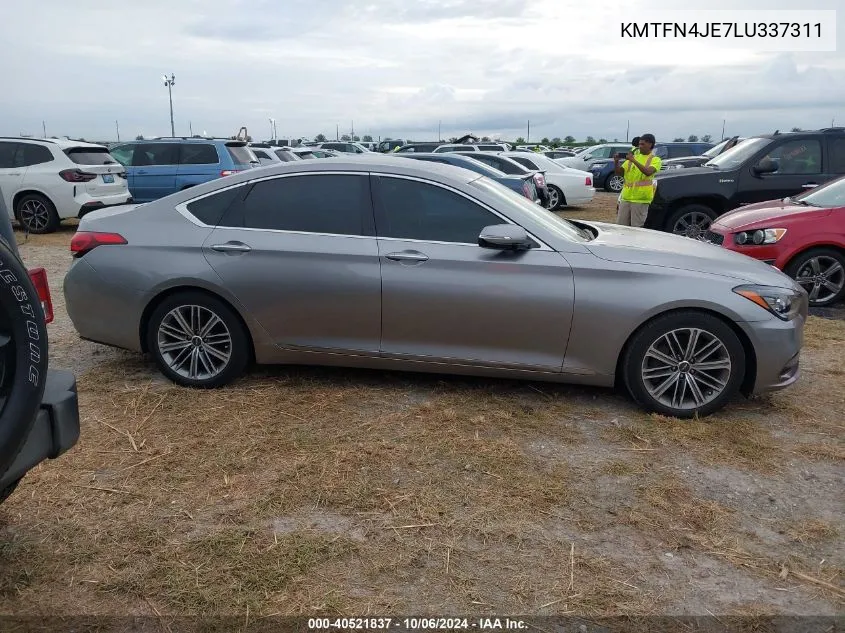 2020 Genesis G80 Sport/Ultimate VIN: KMTFN4JE7LU337311 Lot: 40521837