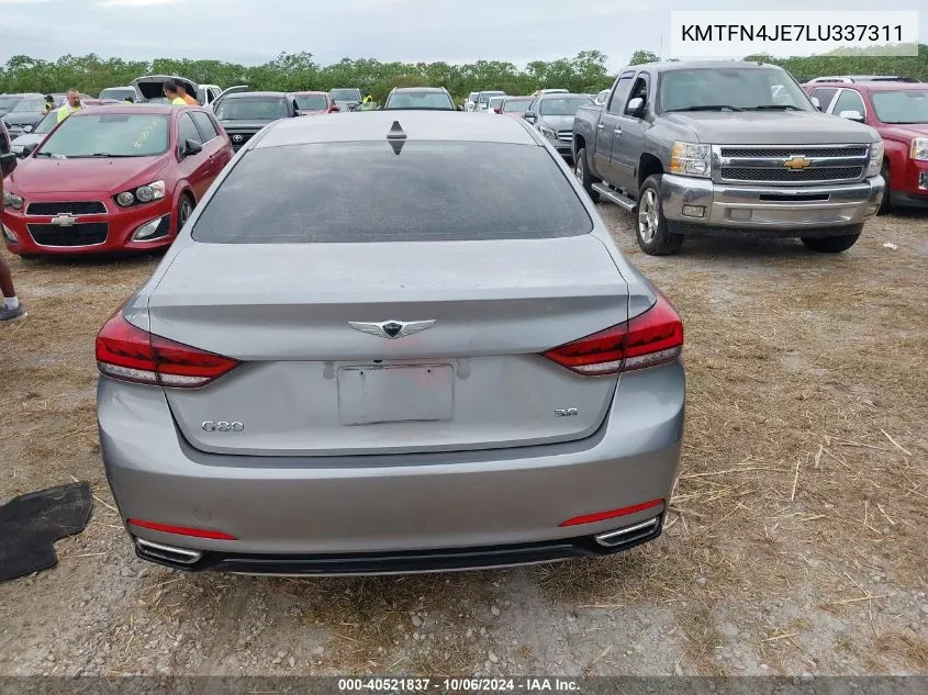 2020 Genesis G80 Sport/Ultimate VIN: KMTFN4JE7LU337311 Lot: 40521837