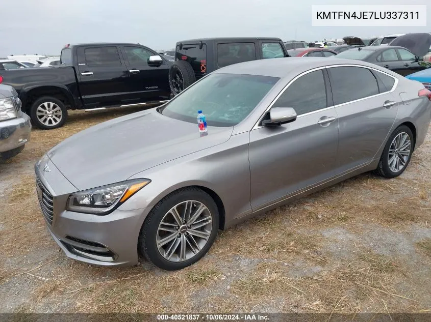 2020 Genesis G80 Sport/Ultimate VIN: KMTFN4JE7LU337311 Lot: 40521837