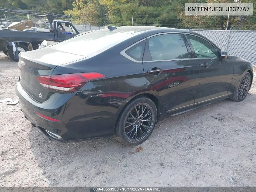 2020 Genesis G80 3.8 Awd VIN: KMTFN4JE3LU332767 Lot: 40553908