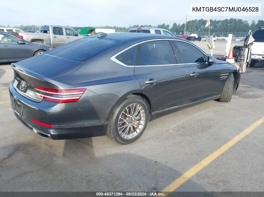 2021 Genesis G80 2.5T VIN: KMTGB4SC7MU046528 Lot: 40371294