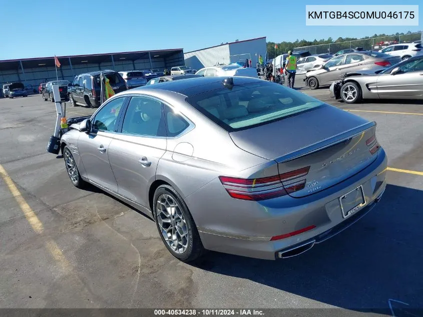 2021 Genesis G80 2.5T Rwd VIN: KMTGB4SC0MU046175 Lot: 40534238