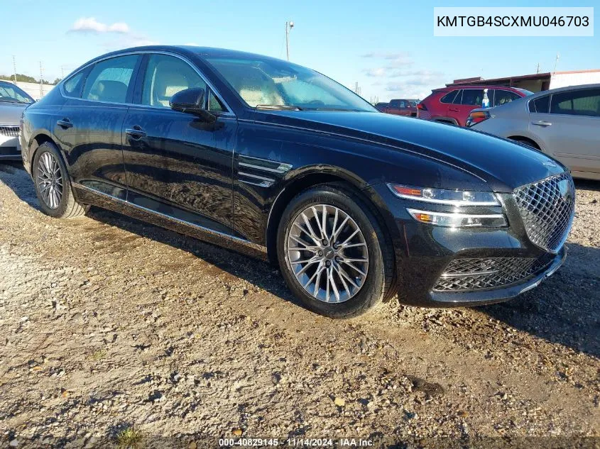 2021 Genesis G80 2.5T Rwd VIN: KMTGB4SCXMU046703 Lot: 40829145