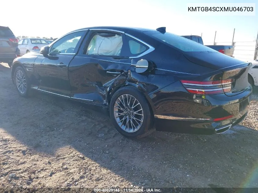 2021 Genesis G80 2.5T Rwd VIN: KMTGB4SCXMU046703 Lot: 40829145