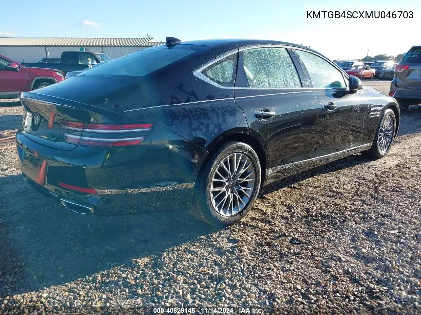 2021 Genesis G80 2.5T Rwd VIN: KMTGB4SCXMU046703 Lot: 40829145