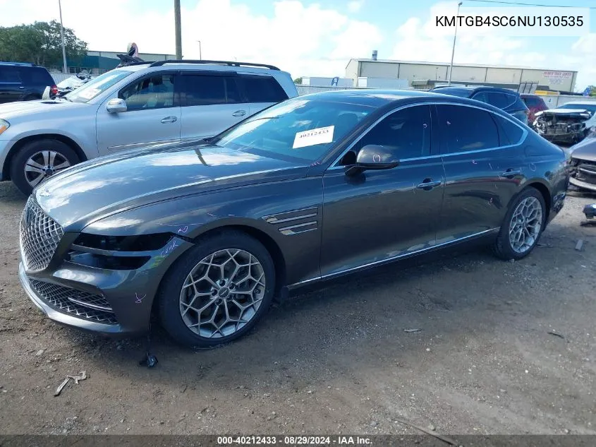 2022 Genesis G80 2.5T Rwd VIN: KMTGB4SC6NU130535 Lot: 40212433