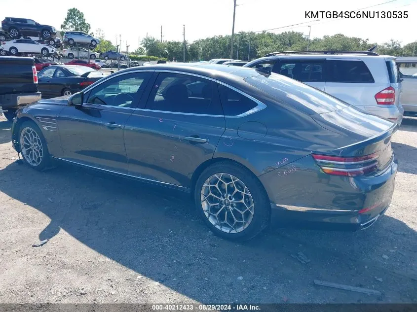 KMTGB4SC6NU130535 2022 Genesis G80 2.5T Rwd