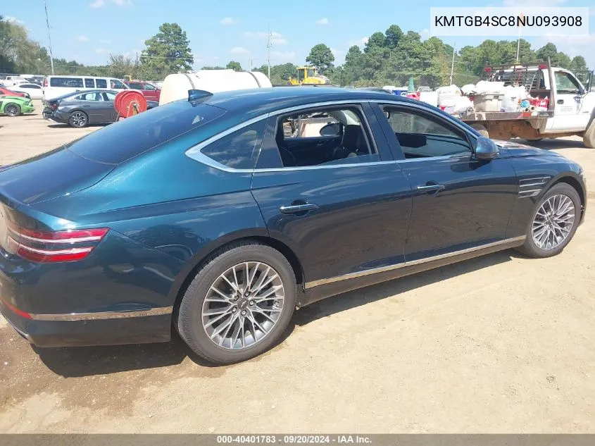 2022 Genesis G80 2.5T Rwd VIN: KMTGB4SC8NU093908 Lot: 40401783