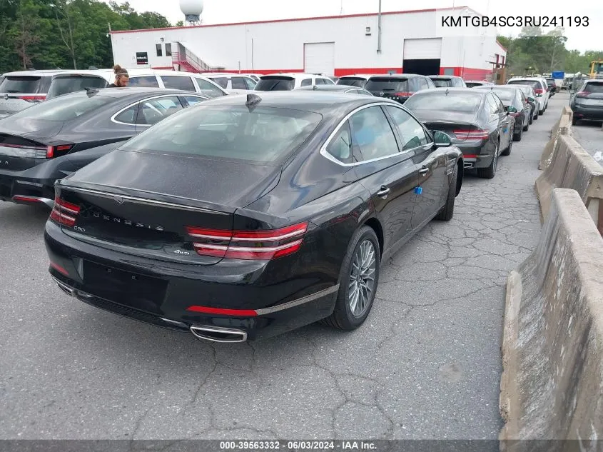 KMTGB4SC3RU241193 2024 Genesis G80 2.5T Awd