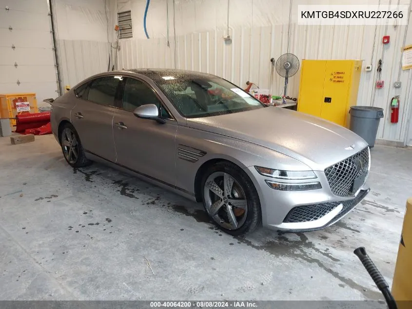 2024 Genesis G80 3.5T Sport Awd VIN: KMTGB4SDXRU227266 Lot: 40064200