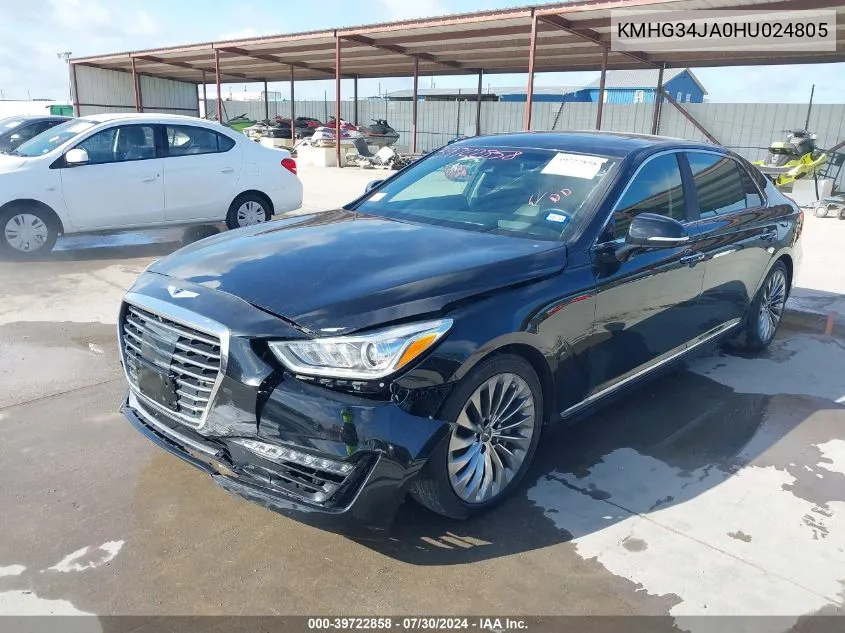 KMHG34JA0HU024805 2017 Genesis G90