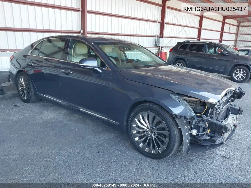 2017 Genesis G90 3.3T Premium VIN: KMHG34JA2HU025437 Lot: 40259149