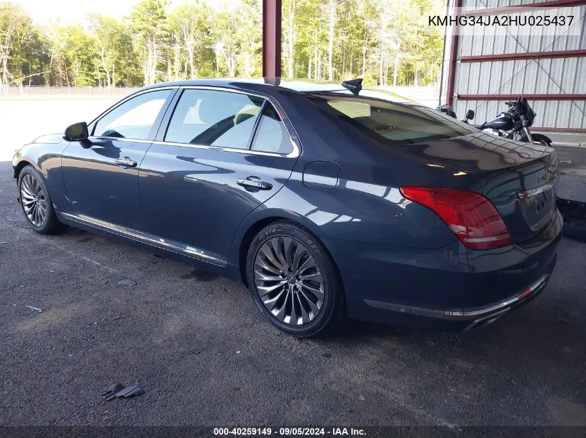 KMHG34JA2HU025437 2017 Genesis G90 3.3T Premium