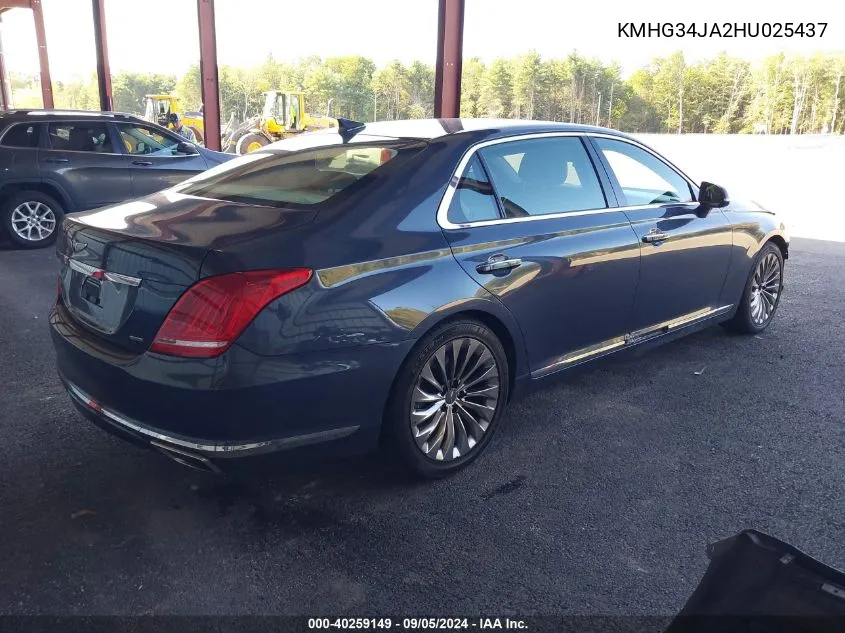 KMHG34JA2HU025437 2017 Genesis G90 3.3T Premium