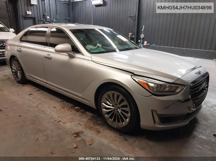 2017 Genesis G90 5.0 Ultimate VIN: KMHG54JH7HU034898 Lot: 40754133