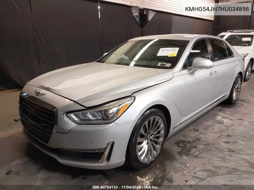 2017 Genesis G90 5.0 Ultimate VIN: KMHG54JH7HU034898 Lot: 40754133