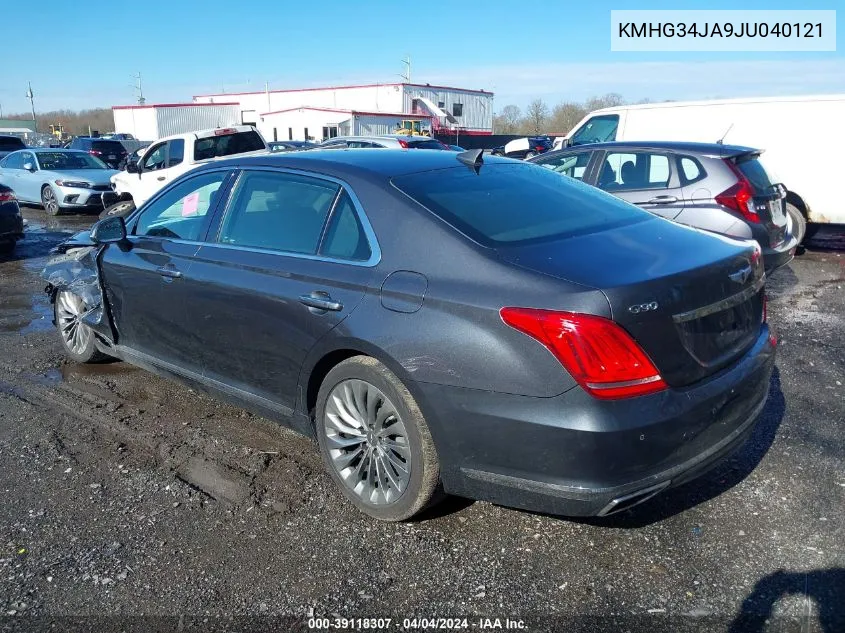 2018 Genesis G90 3.3T Premium VIN: KMHG34JA9JU040121 Lot: 39118307