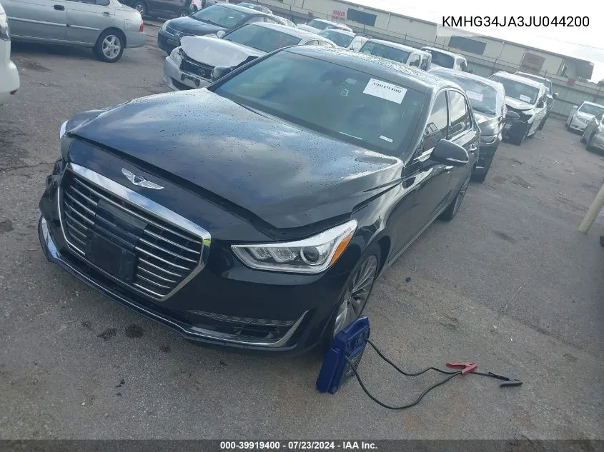 2018 Genesis G90 3.3T Premium VIN: KMHG34JA3JU044200 Lot: 39919400