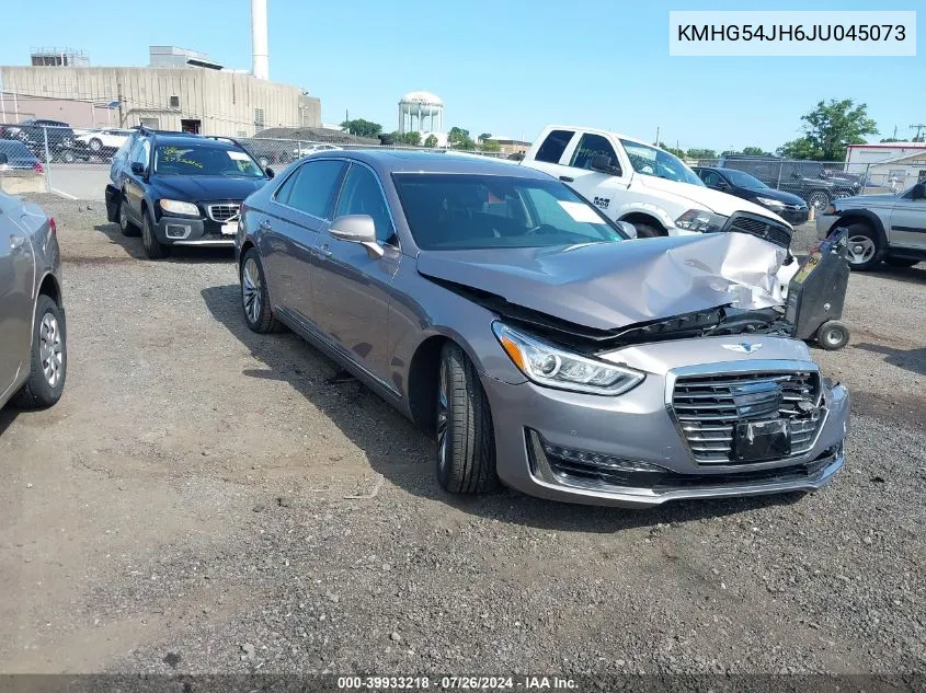 2018 Genesis G90 5.0 Ultimate VIN: KMHG54JH6JU045073 Lot: 39933218