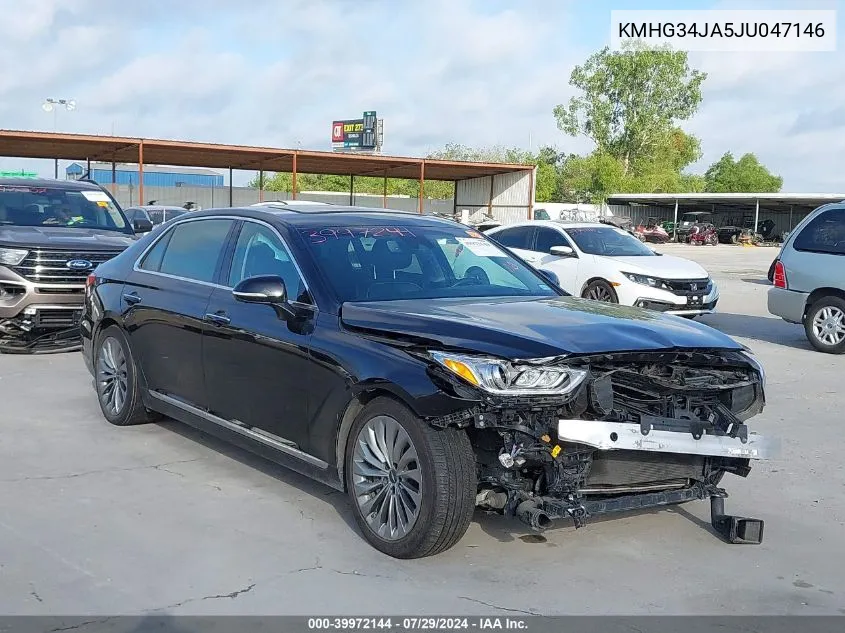 2018 Genesis G90 3.3T Premium VIN: KMHG34JA5JU047146 Lot: 39972144