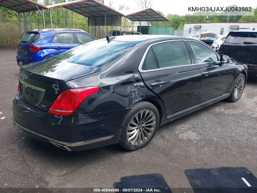 KMHG34JAXJU043982 2018 Genesis G90 3.3T Premium