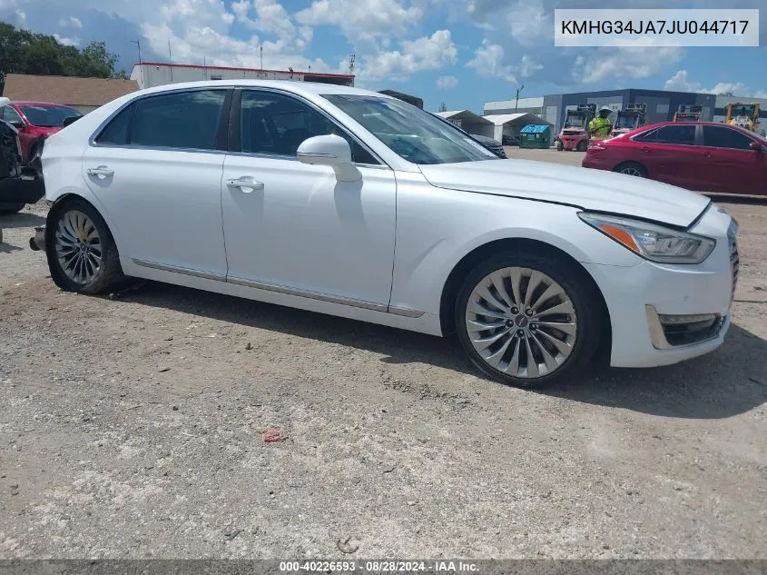 2018 Genesis G90 3.3T Premium VIN: KMHG34JA7JU044717 Lot: 40226593