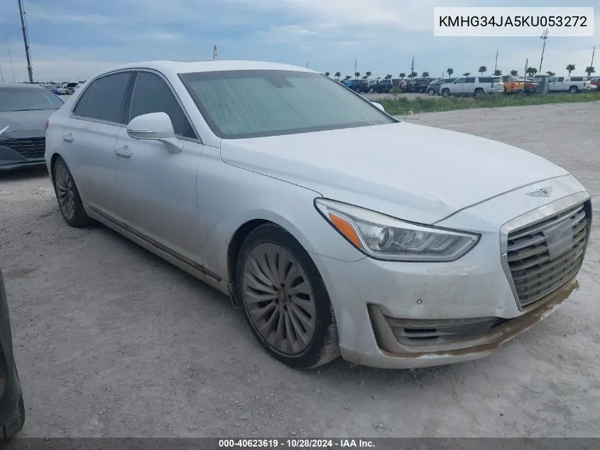 2019 Genesis G90 Premium VIN: KMHG34JA5KU053272 Lot: 40623619