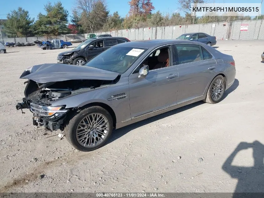 2021 Genesis G90 5.0 Ultimate Awd VIN: KMTF54PH1MU086515 Lot: 40765123