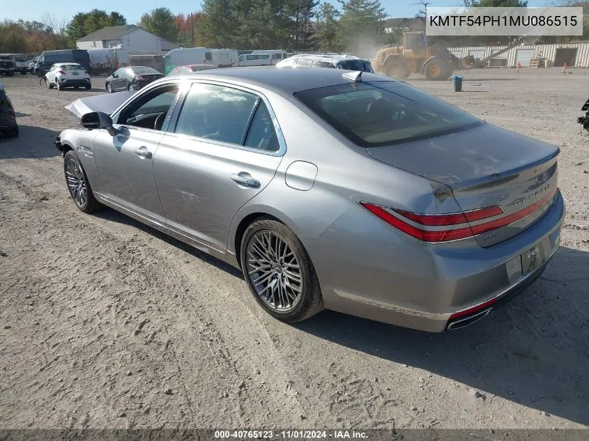 2021 Genesis G90 5.0 Ultimate Awd VIN: KMTF54PH1MU086515 Lot: 40765123