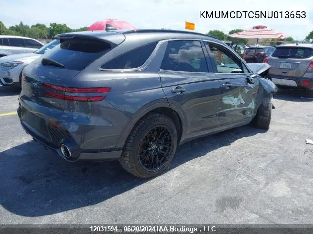 2022 Genesis Gv70 3.5T Sport Awd VIN: KMUMCDTC5NU013653 Lot: 12031594