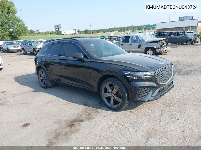 2022 Genesis Gv70 2.5T Awd VIN: KMUMADTB2NU043724 Lot: 39932502