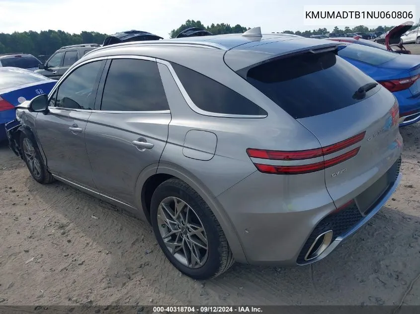 2022 Genesis Gv70 Select/Advanced/Sport Pre VIN: KMUMADTB1NU060806 Lot: 40318704