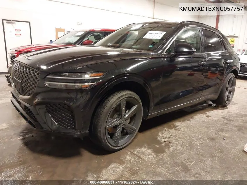 2022 Genesis Gv70 2.5T Awd VIN: KMUMADTBXNU057757 Lot: 40866631