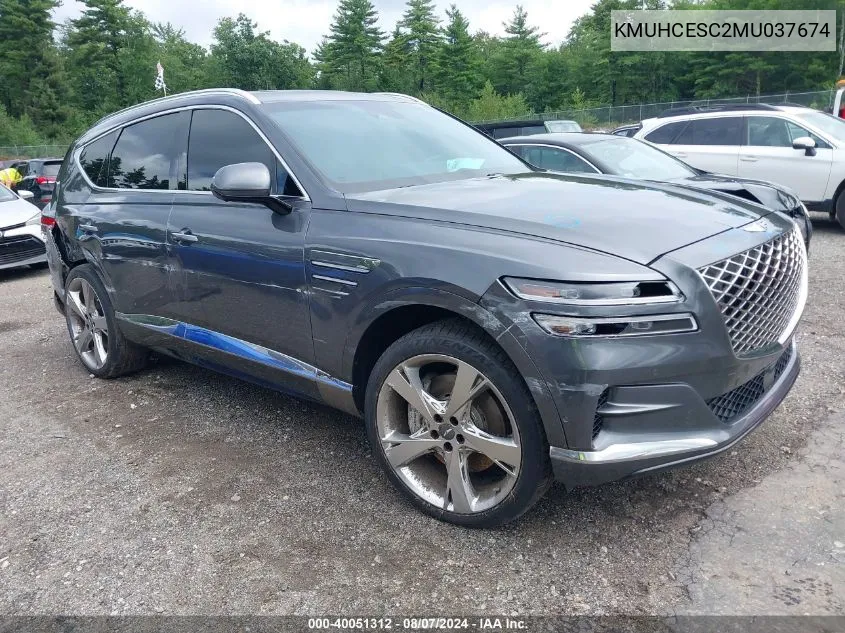 2021 Genesis Gv80 3.5T Awd VIN: KMUHCESC2MU037674 Lot: 40051312