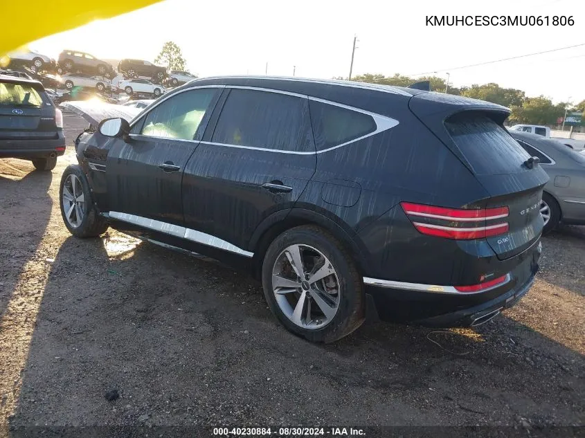 2021 Genesis Gv80 3.5T Awd VIN: KMUHCESC3MU061806 Lot: 40230884