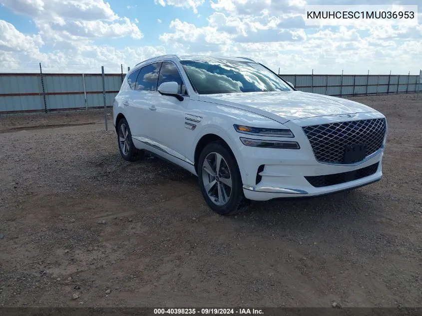 2021 Genesis Gv80 3.5T Awd Advanced VIN: KMUHCESC1MU036953 Lot: 40398235