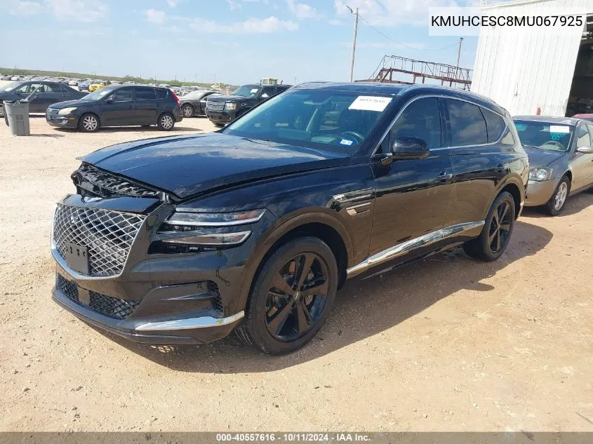 2021 Genesis Gv80 3.5T Awd VIN: KMUHCESC8MU067925 Lot: 40557616