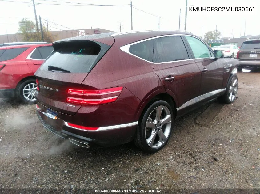 2021 Genesis Gv80 3.5T Awd VIN: KMUHCESC2MU030661 Lot: 40808844