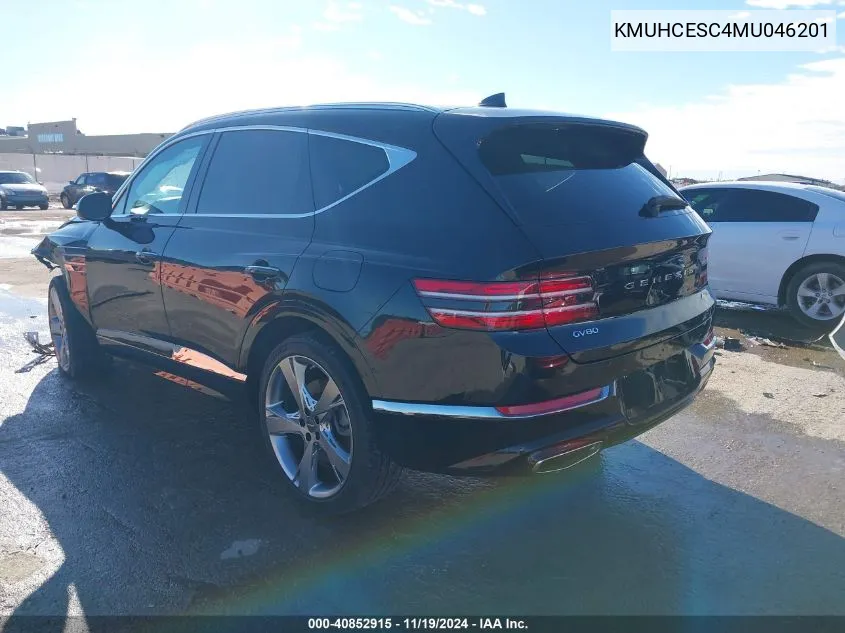 2021 Genesis Gv80 3.5T Awd VIN: KMUHCESC4MU046201 Lot: 40852915