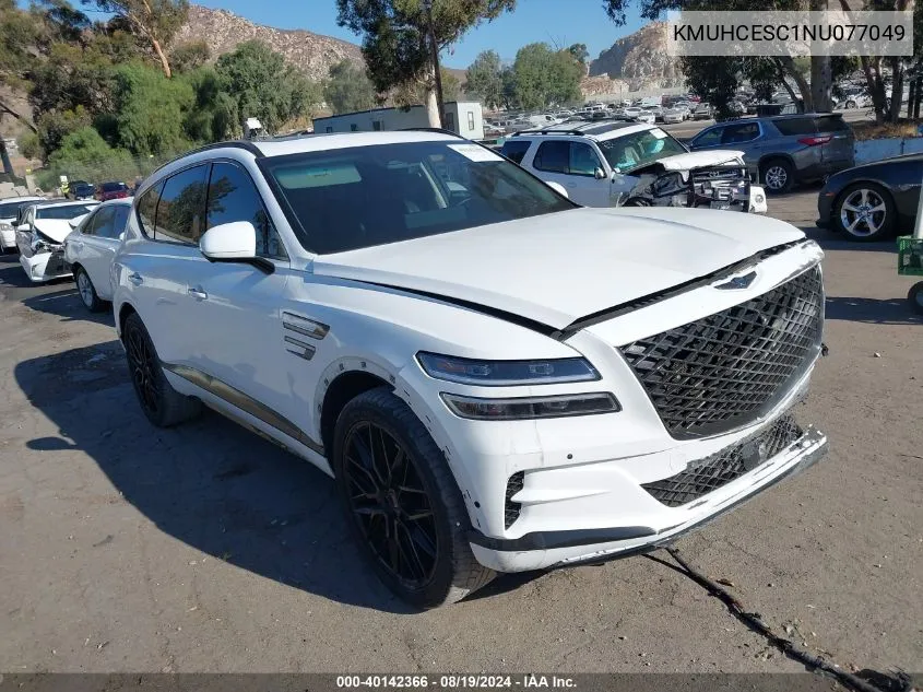 2022 Genesis Gv80 3.5T Awd Advanced VIN: KMUHCESC1NU077049 Lot: 40142366