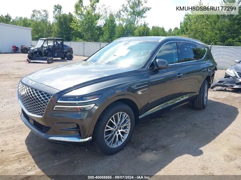 2024 Genesis Gv80 2.5T Awd VIN: KMUHBDSB6RU177299 Lot: 40058885