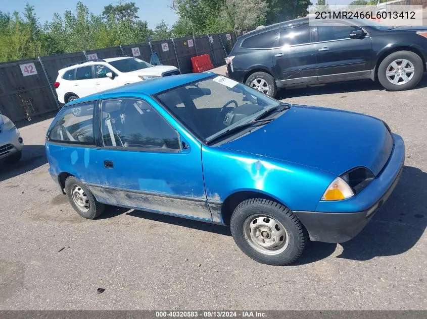 1990 Geo Metro Lsi Sprint Cl VIN: 2C1MR2466L6013412 Lot: 40320583