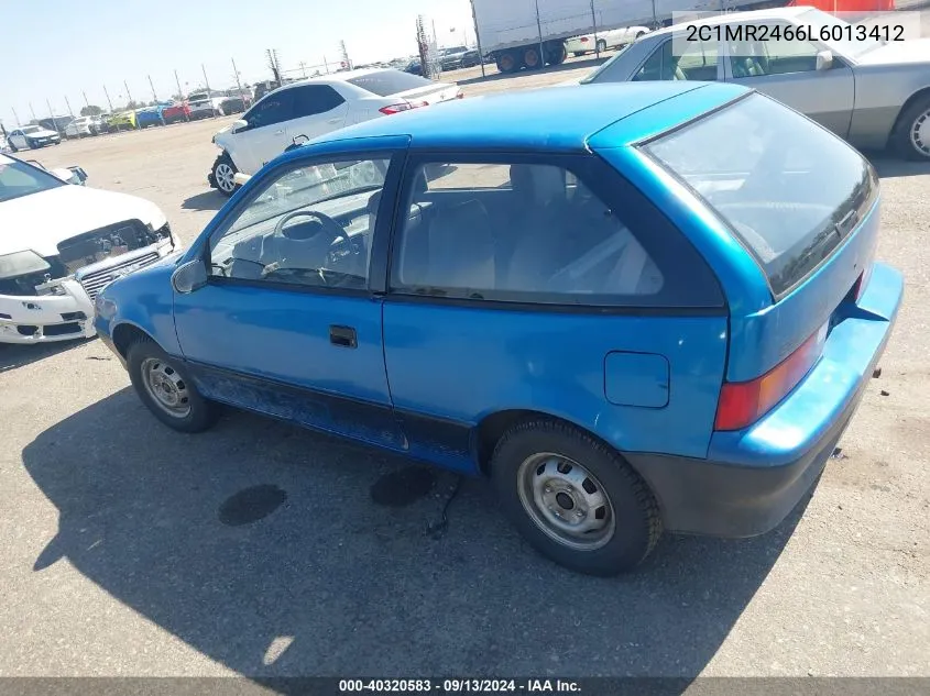 1990 Geo Metro Lsi Sprint Cl VIN: 2C1MR2466L6013412 Lot: 40320583