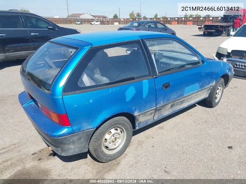 1990 Geo Metro Lsi Sprint Cl VIN: 2C1MR2466L6013412 Lot: 40320583