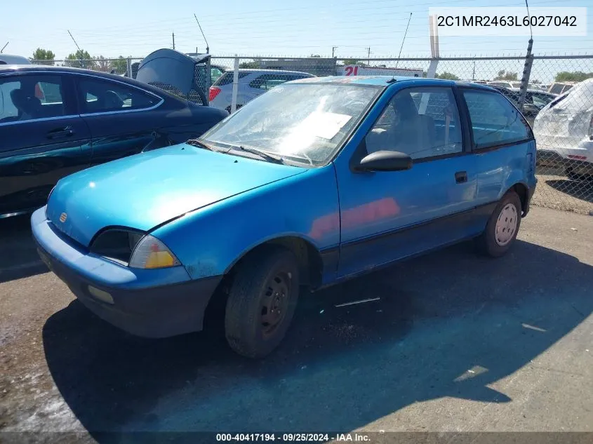 2C1MR2463L6027042 1990 Geo Metro Lsi Sprint Cl