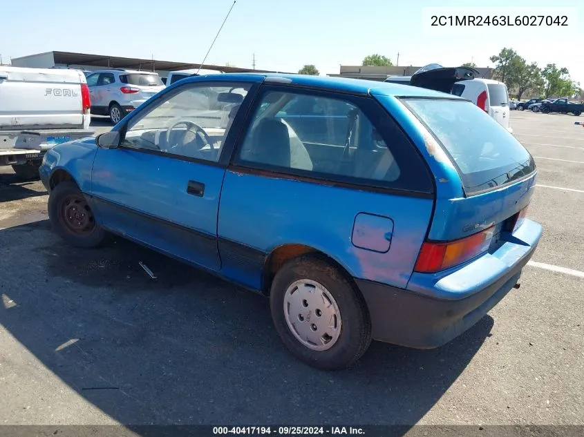 2C1MR2463L6027042 1990 Geo Metro Lsi Sprint Cl