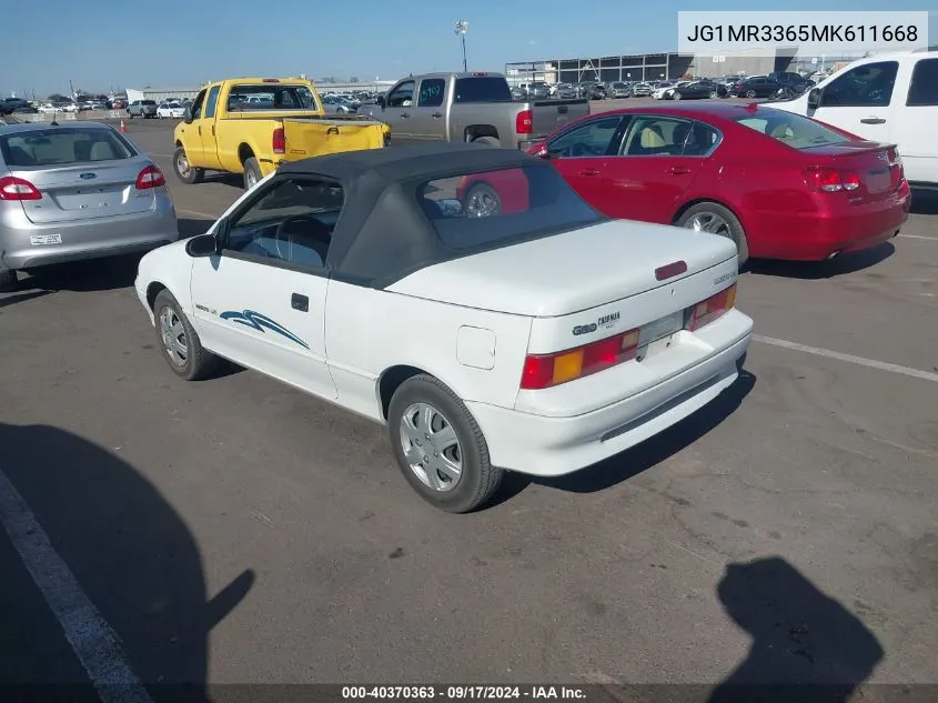 JG1MR3365MK611668 1991 Geo Metro Lsi Sprint Cl