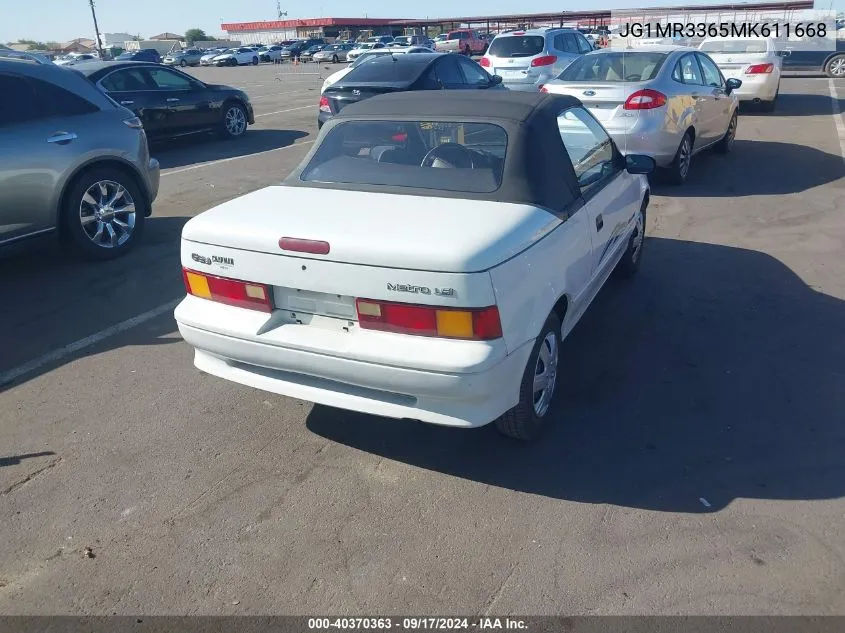 JG1MR3365MK611668 1991 Geo Metro Lsi Sprint Cl